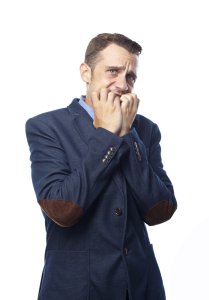 man worried about oral-systemic health