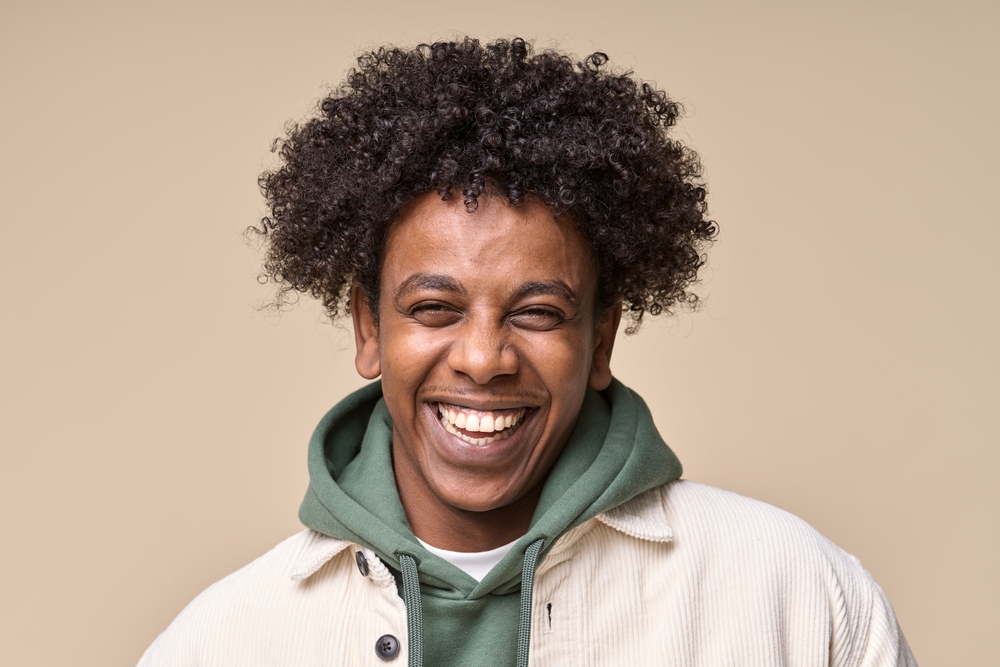 Smiling patient for cosmetic dentistry