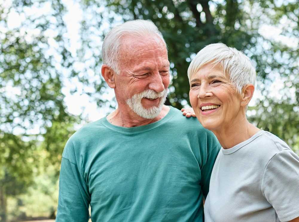 Smiling patient for dental implants